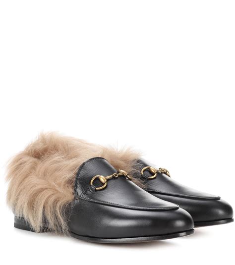 gucci mens loafers fur|Gucci fur loafers women's.